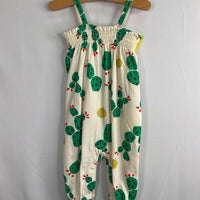 Size 3-6m (60): Hanna Andersson Creme/Green Cacti Strappy Romper