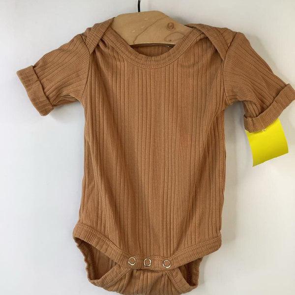 Size 0-3m: Kate Quinn Orange Short Sleeve Onesie