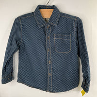 Size 3: Better Unsaid Navy/White/ Dots Button-Up Shirt