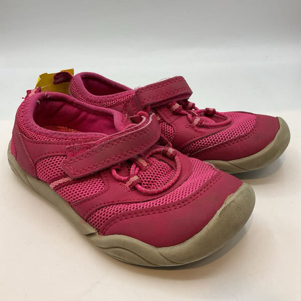 Size 11: Lands' End Pink Velcro Strap Water Shoes