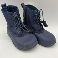 Size 6: Native Blue Toggle Rain Boots