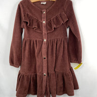 Size 6: Zara Brown Corduroy Long Sleeve Dress