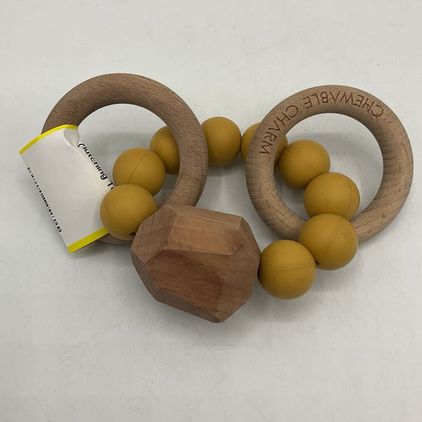 Natural Wooden/Silicone Clutching Toy