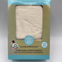 Charlie Banana 3pk Hemp Diaper Inserts