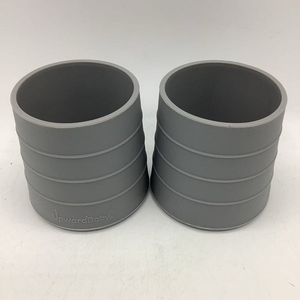 Upward Baby GREY Silicone Cup- 2 Pack