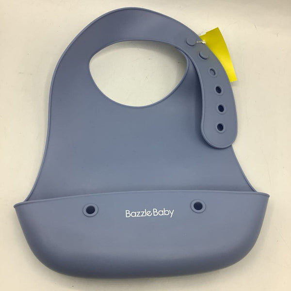 Bazzle Baby Blue Silicone Bib