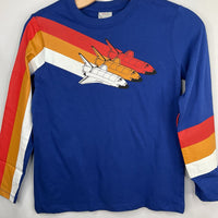 Size 8 (130): Hanna Andersson Blue/Red/Orange Rockets Long Sleeve Shirt