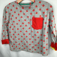 Size 9-10: Mini Boden Grey Apple Long Sleeve T