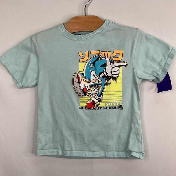 Size 4-5: Zara Blue/Colorful Sonic T-Shirt