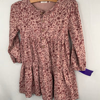 Size 3: City Mouse Pink Floral Print Long Sleeve Dress