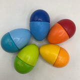 5 Wooden HABA Egg Toys