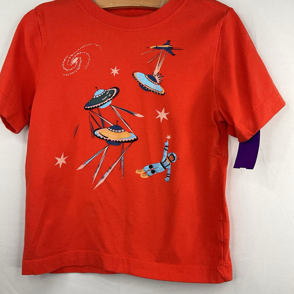 Size 4 (100): Hanna Andersson Orange Space T-Shirt