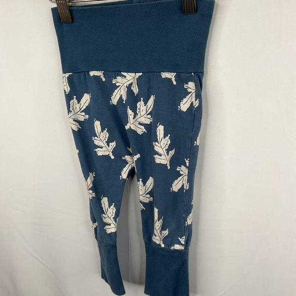 Size 3m: Coccoli Blue/White Leaves Cozy Pants