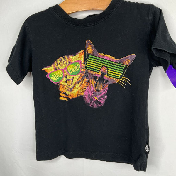 Size 4-6: Nike Black/Colorful Cool Cats T-Shirt