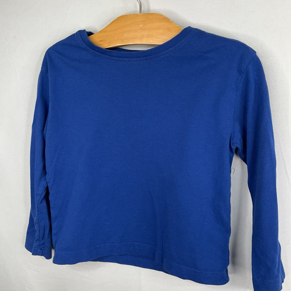 Size 4 (100):Hanna Andersson Blue Long Sleeve Shirt