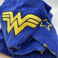 Blue Wonder Woman Hooded Towel