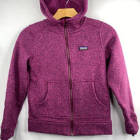 Size 10: Patagonia Purple Knit Zip-Up Fleece Hoodie