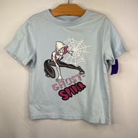 Size 5 (110): Hanna Andersson Blue/White/Pink Spider-Girl T-Shirt