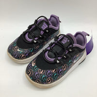 Size 6: Nike Black/Purple/Green Smiley Faces Lace-Up Sneakers