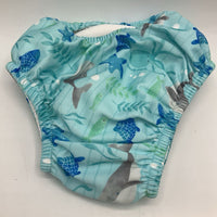 Size 18m: Green Sprouts Blue Sea Life Swim Diaper