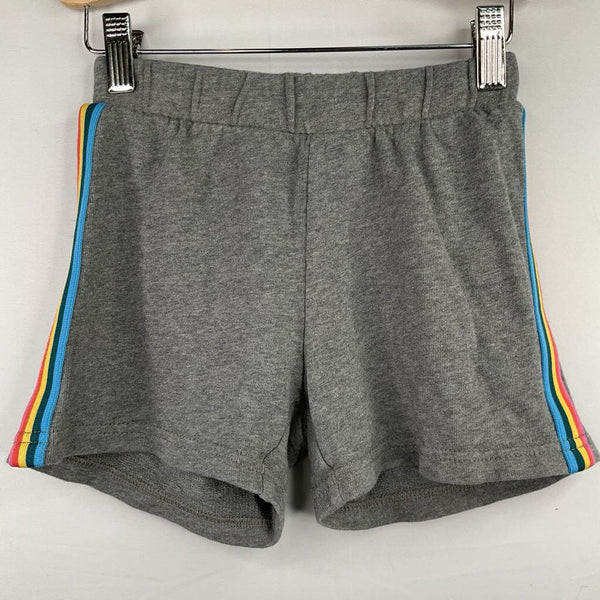 Size 5 (110): Hanna Andersson Grey/Colorful Trim Shorts