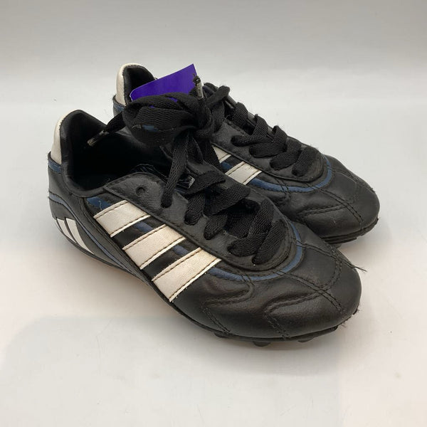 Size 10.5: Adidas Black/White/Blue Lace-Up Cleats REDUCED