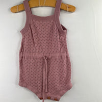 Size 3-6m: Nature Baby Mauve Eyelet Shorty Strappy Romper