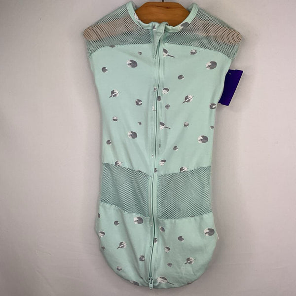 Size S: Happiest Baby Grey/White Planets Sleepsack Swaddle Pod