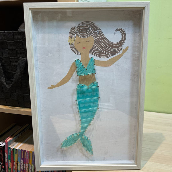 Pillowfort Mermaid Framed String 3-D Wood