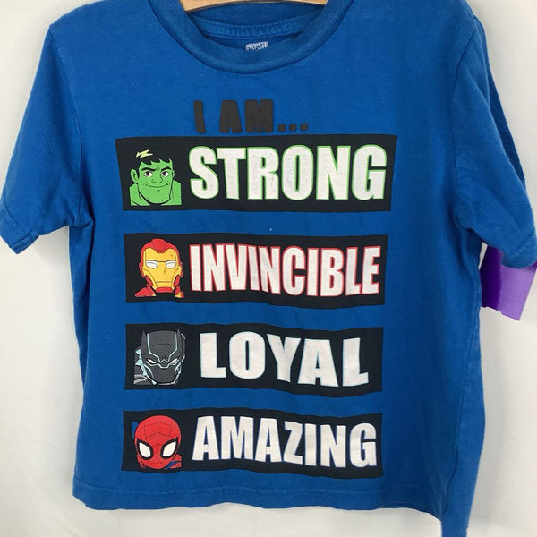 Size 6: Marvel Blue/Colorful Avengers 'I am..." T-Shirt REDUCED