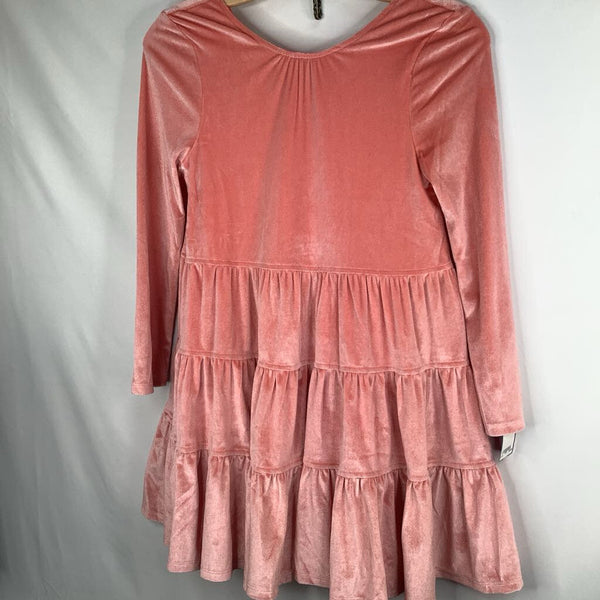 Size 10: Pink Chicken Pink Velour Long Sleeve Dress