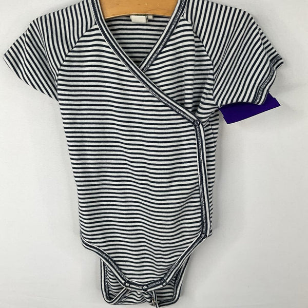 Size 3-6m: Alana White/Navy Striped Onesie