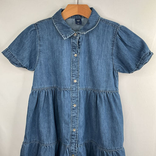 Size 10-12: Gap Blue Chambray Button-Up Dress