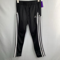 Size 6-7: Adidas Black/White Side Stripe Track Pants