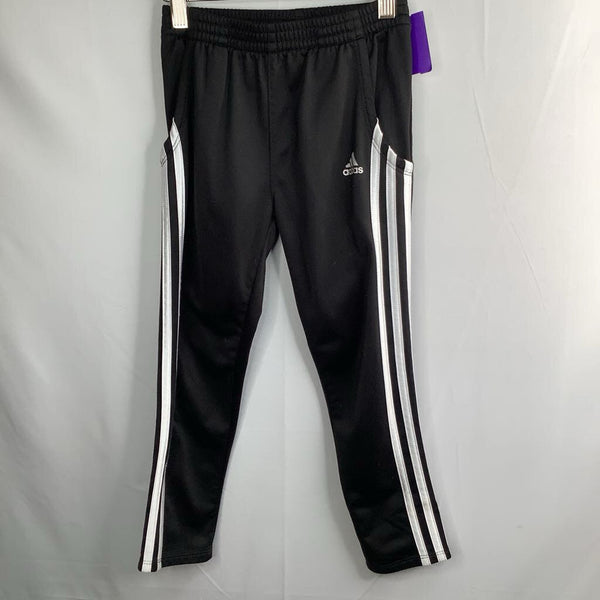 Size 6 7 Adidas Black White Side Stripe Track Pants