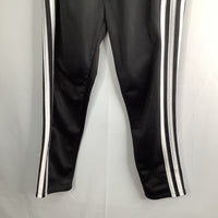 Size 6-7: Adidas Black/White Side Stripe Track Pants