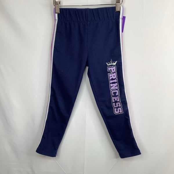 Size 6-7: Disney Navy/Purple/White Trim Sweatpants