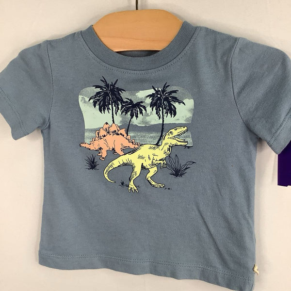 Size 3-6m: Gap Blue/Multicolor Dinos T-Shirt