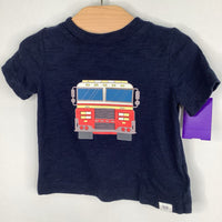 Size 3-6m: Gap Navy/Red Fire Engine T-Shirt