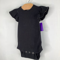 Size 6-12m: Kate Quinn Black Ruffle Sleeve Onesie