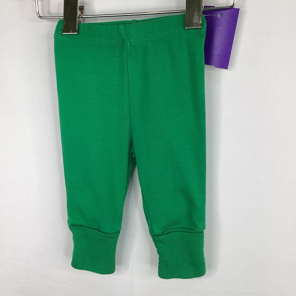 Size NB: Primary Green Cozy Pants