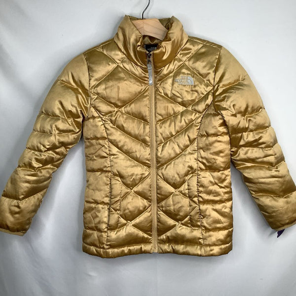 Size 7-8: The North Face Gold Down Puffer Coat