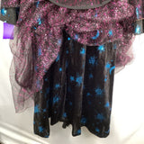 Size 8-10: Black/Blue/Purple Witch 2pc Light-Up Costume Dress