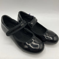 Size 12.5: Black Velcro Strap Tap Shoes