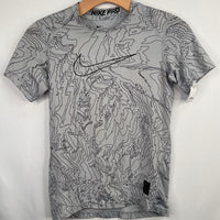 Size 8-9: Nike Grey/Black Print Dri-Fit T-Shirt