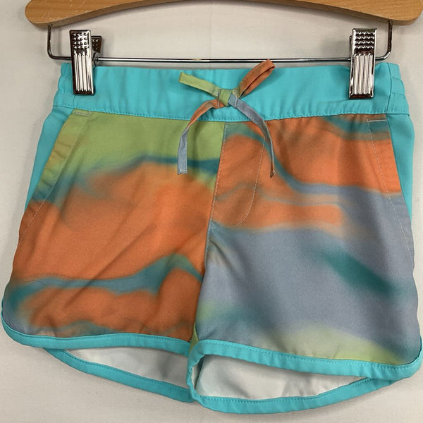 Size 4-5: Columbia Blue/Orange/Purple Print Shorts REDUCED