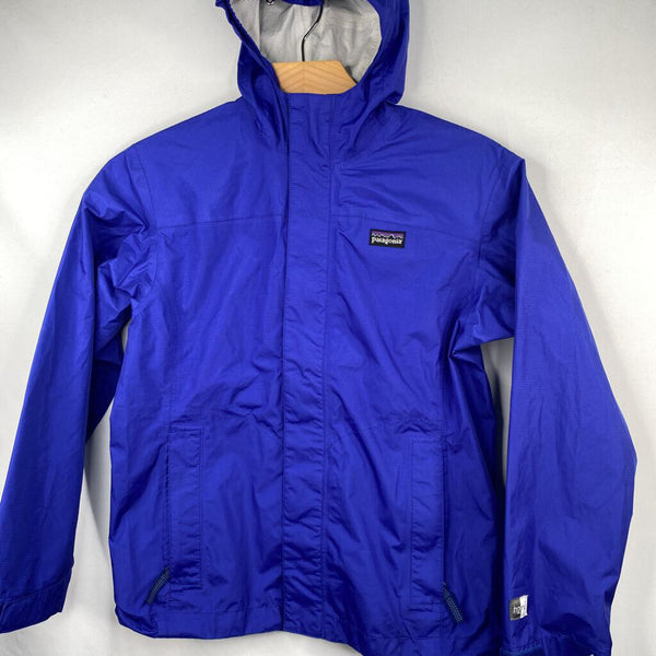 Size 10: Patagonia Girls' Blue Rain Coat