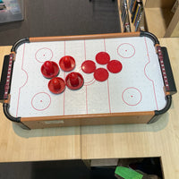 Portable Table Top Mini Wooden Air Hockey Game