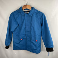 Size 8: Hiheart Blue Lined Rain Coat