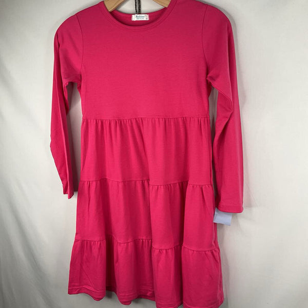 Size 8: Arshiner Pink Long Sleeve Dress NEW w/ Tags